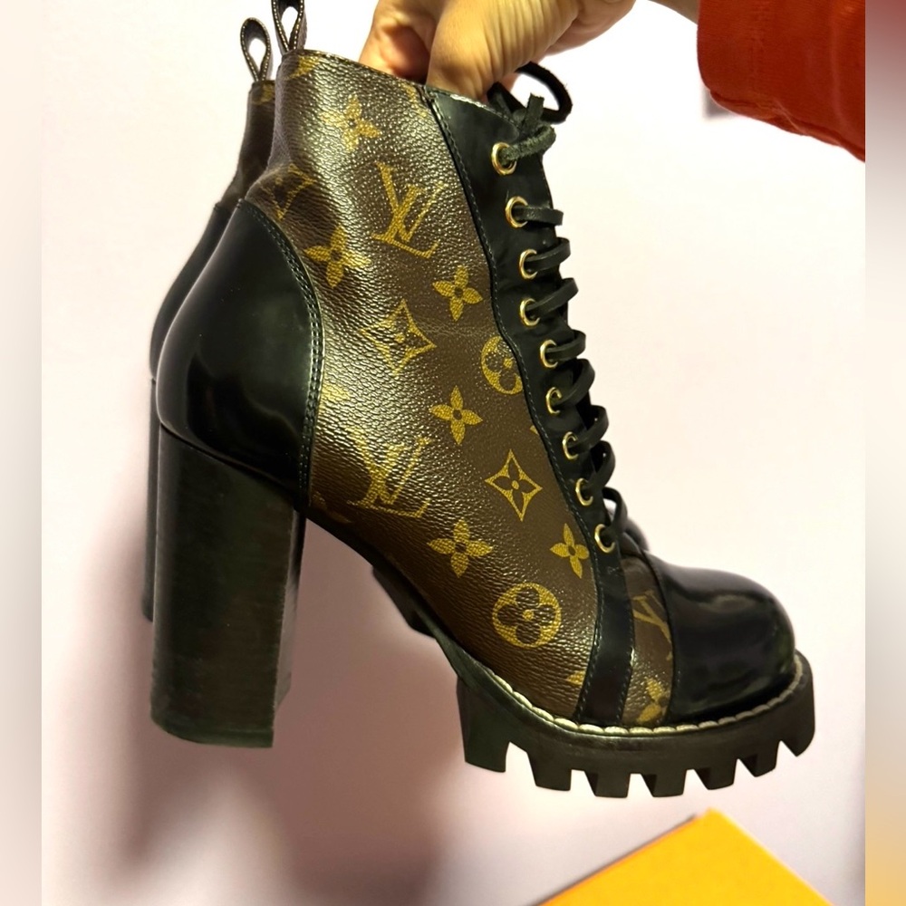 Louis Vuitton Star Trail Brown Ankle Boots lace up - Picture 14 of 15
